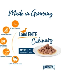 HAPPY CAT Culinary Meat in Sauce Land-Ente 85g