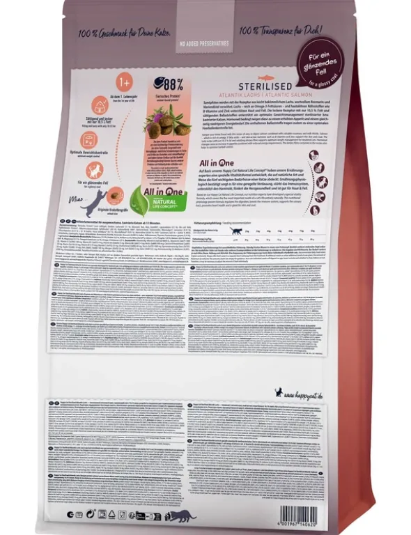 HAPPY CAT Sterilised Adult Atlantik-Lachs 10kg