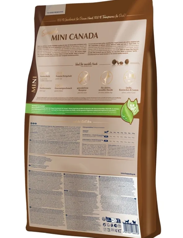HAPPY DOG Sensible Mini Canada Lachs, Kaninchen & Lamm 800g