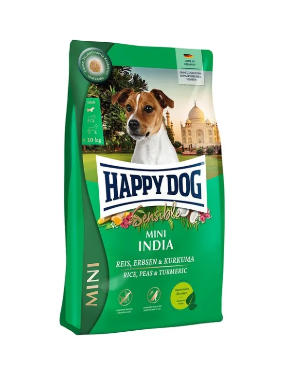 HAPPY DOG Sensible Mini India Reis, Erbsen & Kurkuma 300g