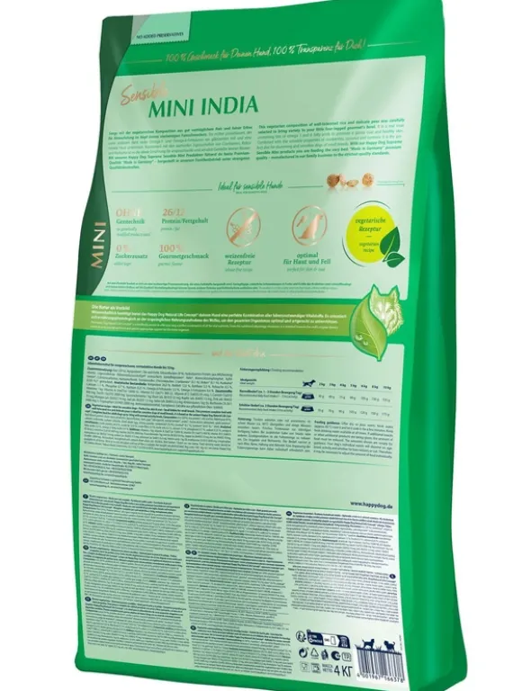 HAPPY DOG Sensible Mini India Reis, Erbsen & Kurkuma 300g