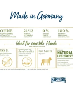 HAPPY DOG Sensible Neuseeland Lamm 4kg
