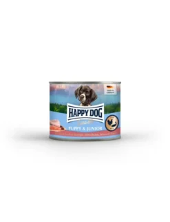HAPPY DOG Sensible Puppy mit Huhn, Lachs & Kartoffel 200g