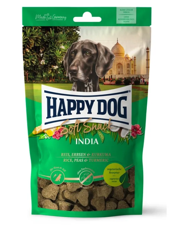 HAPPY DOG SoftSnack India Reis, Erbsen & Kurkuma 100g
