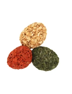 HUGRO Nagertraum Knabber-Eier Farbmix Trio 3er 120g