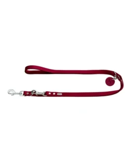 HUNTER Führleine Leder rot 2 m/13 mm
