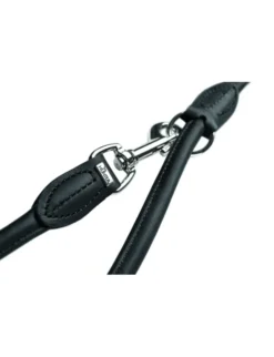 HUNTER Führleine Round & Soft schwarz 2 m/8 mm