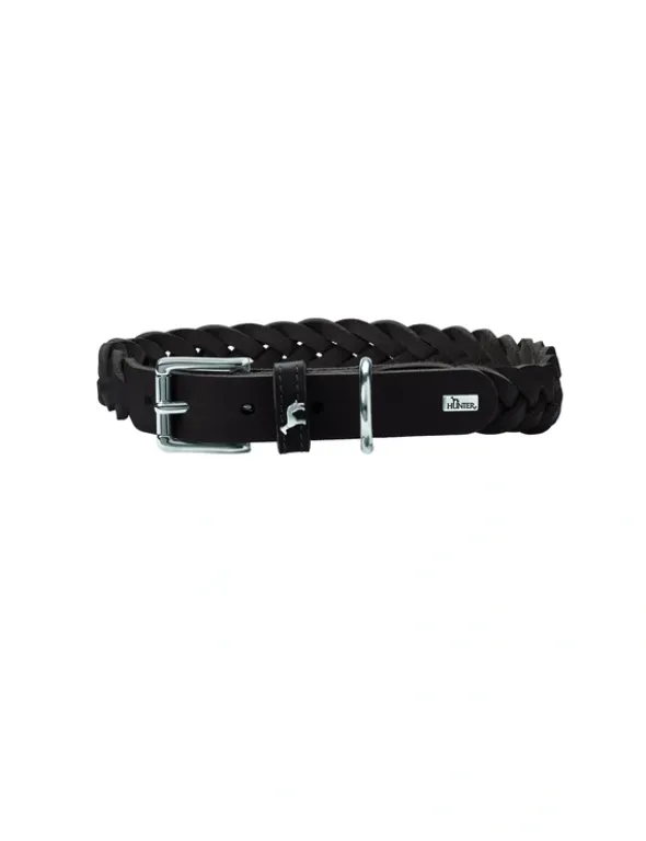 HUNTER Halsband Solid Education Special dunkelbraun S