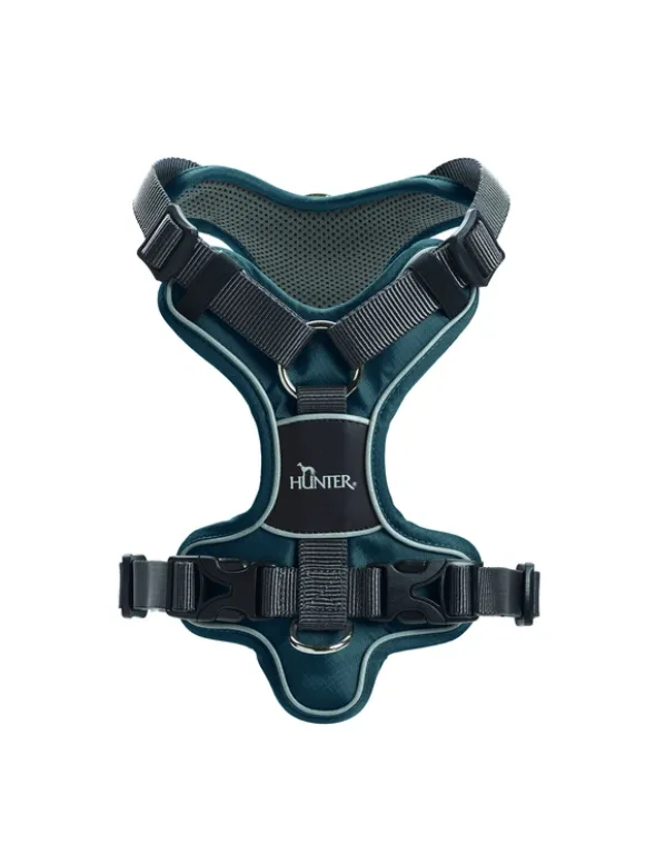HUNTER Hundegeschirr Divo blau, dunkelgrau XS