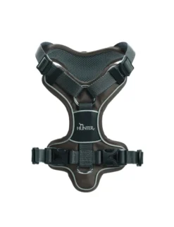 HUNTER Hundegeschirr Divo braun, grau XS