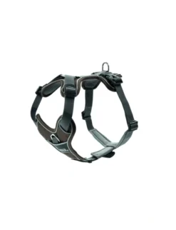 HUNTER Hundegeschirr Divo braun, grau XS