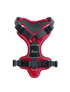HUNTER Hundegeschirr Divo grau, rot XS