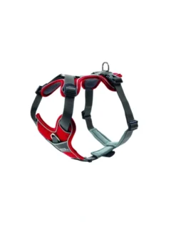 HUNTER Hundegeschirr Divo grau, rot XS