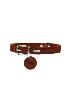 HUNTER Hundehalsband Aalborg cognac XS