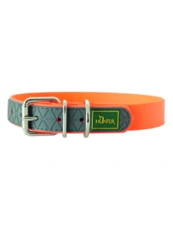 HUNTER Hundehalsband Convenience neonorange XS/S