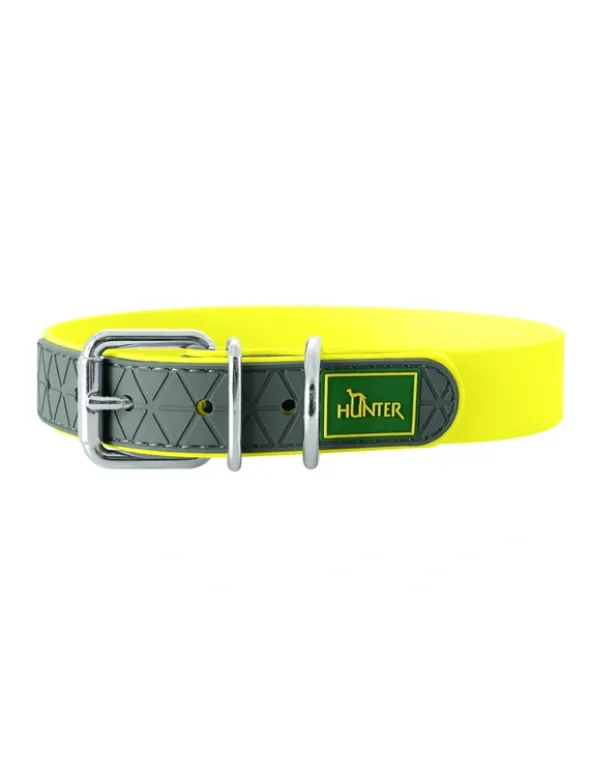 HUNTER Hundehalsband Convenience neongelb XS/S
