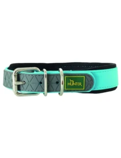 HUNTER Hundehalsband Convenience Comfort türkis XS/S