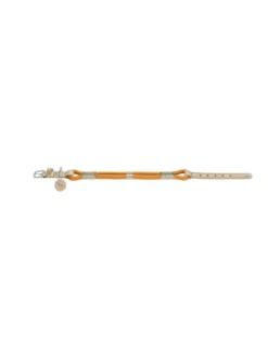 HUNTER Hundehalsband Malia apricot, natur 45 cm
