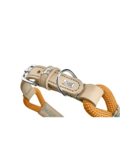 HUNTER Hundehalsband Malia apricot, natur 45 cm