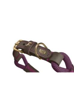 HUNTER Hundehalsband Malia brombeer, dunkelbraun 45 cm