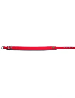 HUNTER Hundehalsband Neopren Reflect rot, schwarz S/M