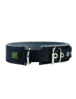 HUNTER Hundehalsband Neopren Reflect schwarz S/M