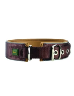 HUNTER Hundehalsband Neopren Reflect braun, karamell M/L