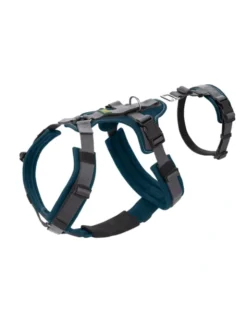HUNTER Hunde Sicherheitsgeschirr Maldon grau, petrol XS/S