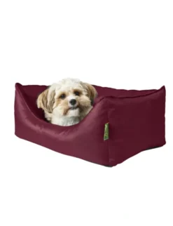 HUNTER Orthopädisches Hundesofa Cleveland bordeauxrot 60 x 40 cm