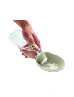 HUNTER Outdoor Trinkflasche mit Silikonnapf beige 550 ml