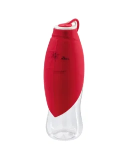 HUNTER Outdoor Trinkflasche mit Silikonnapf rot 550 ml