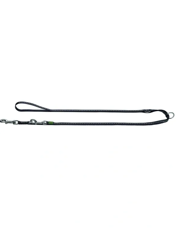 HUNTER verstellbare Führleine Tripoli schwarz 2 m/10 mm