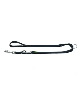 HUNTER verstellbare Führleine Nylon schwarz 2 m/10 mm
