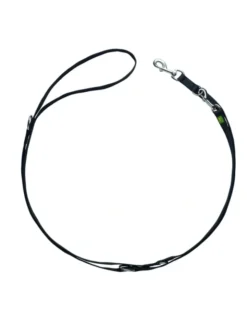 HUNTER verstellbare Führleine Nylon schwarz 2 m/10 mm
