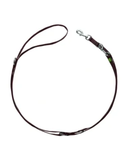 HUNTER verstellbare Führleine Nylon braun 2 m/15 mm