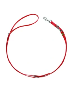 HUNTER verstellbare Führleine Nylon rot 2 m/15 mm