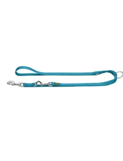 HUNTER verstellbare Führleine Nylon petrol M: 2 m