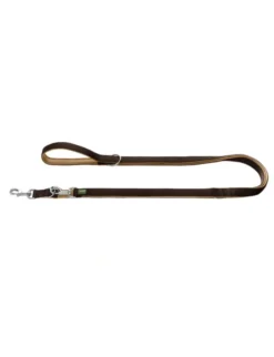 HUNTER verstellbare Führleine Neopren braun, karamell 2 m/15 mm