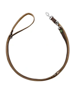 HUNTER verstellbare Führleine Neopren braun, karamell 2 m/15 mm