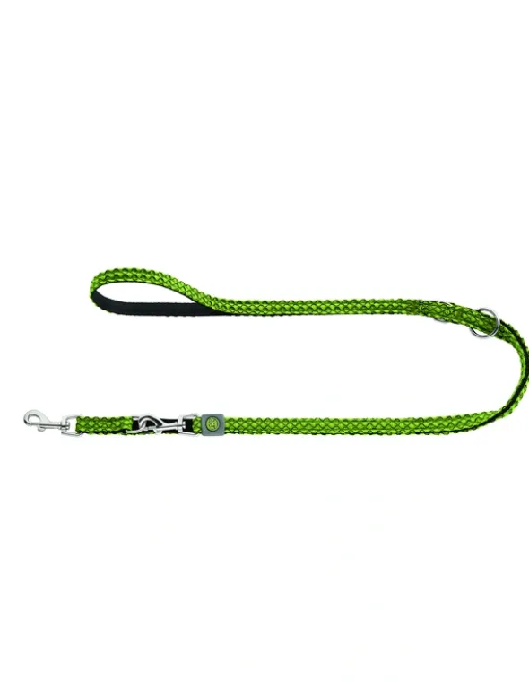 HUNTER verstellbare Führleine Hilo lime 2 m/15 mm
