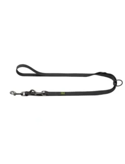 HUNTER verstellbare Führleine Havanna schwarz 2 m/15 mm