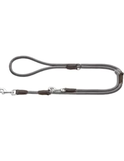 HUNTER verstellbare Führleine Freestyle grau 2 m/8 mm
