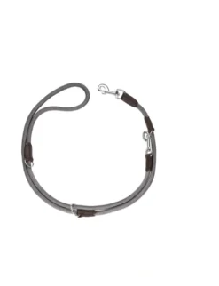 HUNTER verstellbare Führleine Freestyle grau 2 m/8 mm