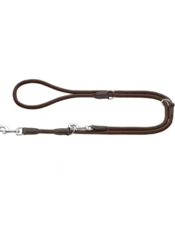 HUNTER verstellbare Führleine Freestyle braun 2 m/8 mm