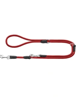 HUNTER verstellbare Führleine Freestyle rot 2 m/8 mm