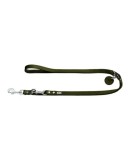 HUNTER verstellbare Führleine olivgrün 2 m/13 mm