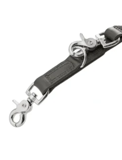 HUNTER verstellbare Führleine Lemvig schwarz, steingrau 2 m/15 mm