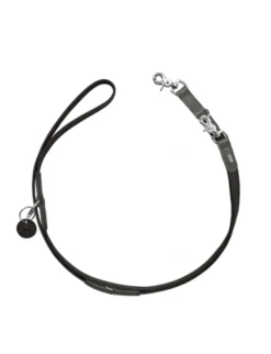 HUNTER verstellbare Führleine Lemvig schwarz, steingrau 2 m/15 mm