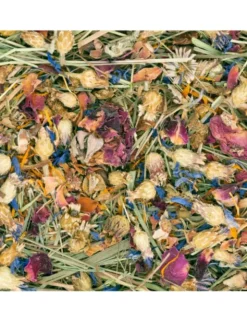 JR Farm Heu-Schale mit Blüten 100g