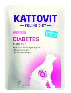 KATTOVIT FELINE DIET Diabetes Lachs 85g